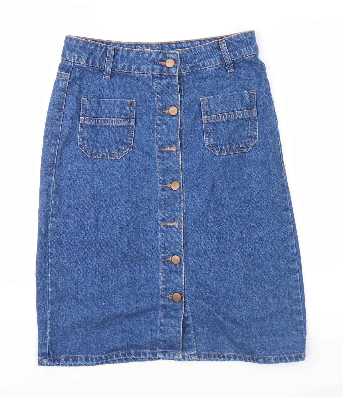 denim co Womens Blue  Denim Maxi Skirt Size 8