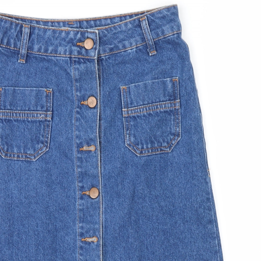 denim co Womens Blue  Denim Maxi Skirt Size 8