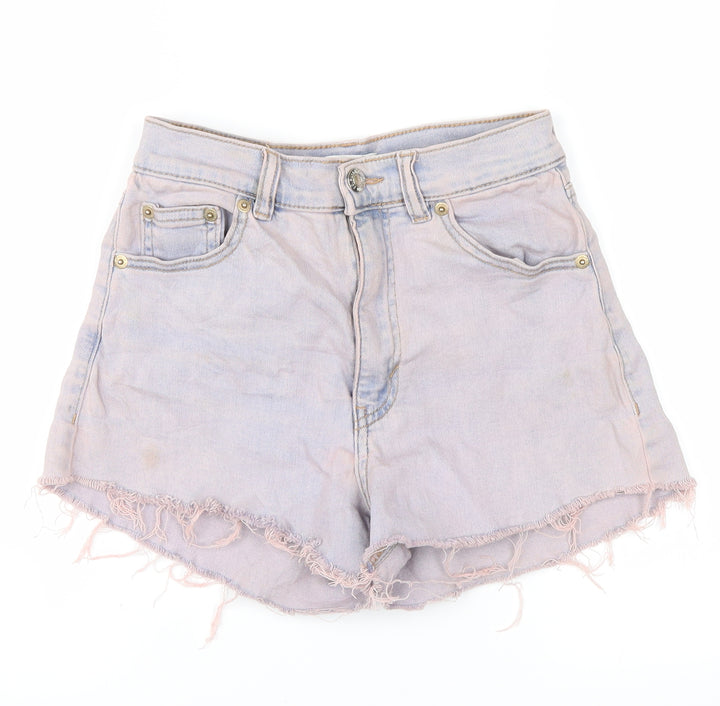 Pull&Bear Womens Pink Denim Hot Pants Shorts Size 6