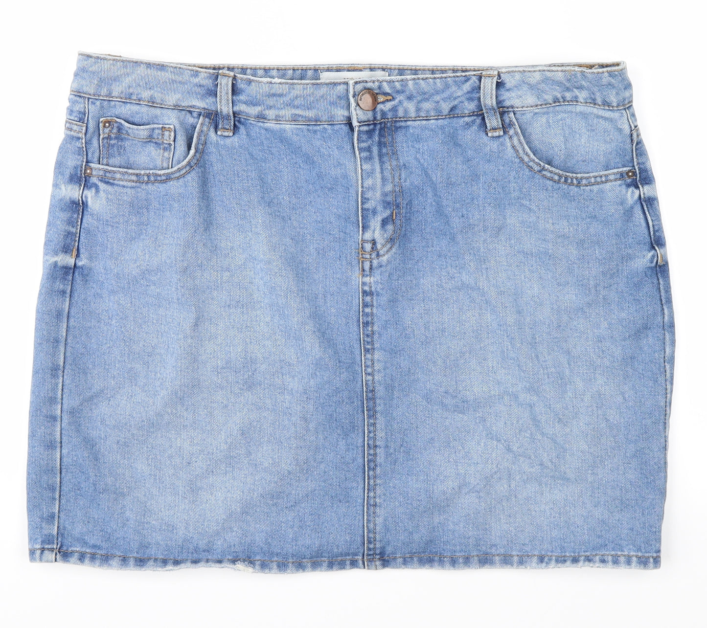 new look  Womens Blue  Denim Cargo Skirt Size 16