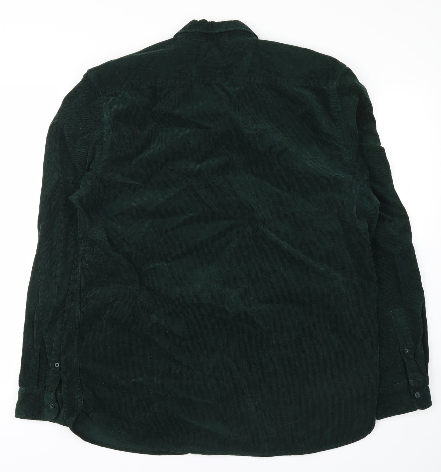Primark Mens Green  Corduroy  Button-Up Size XL