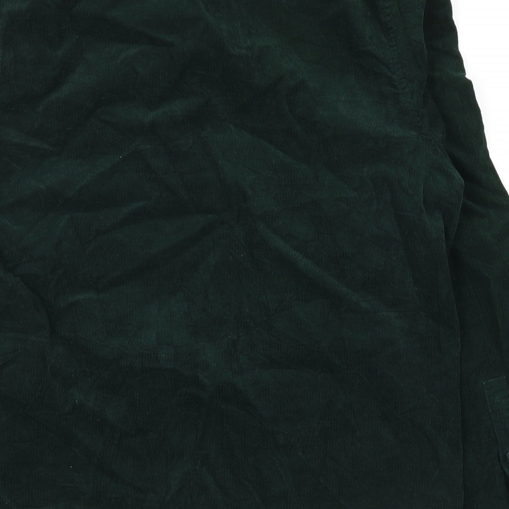 Primark Mens Green  Corduroy  Button-Up Size XL