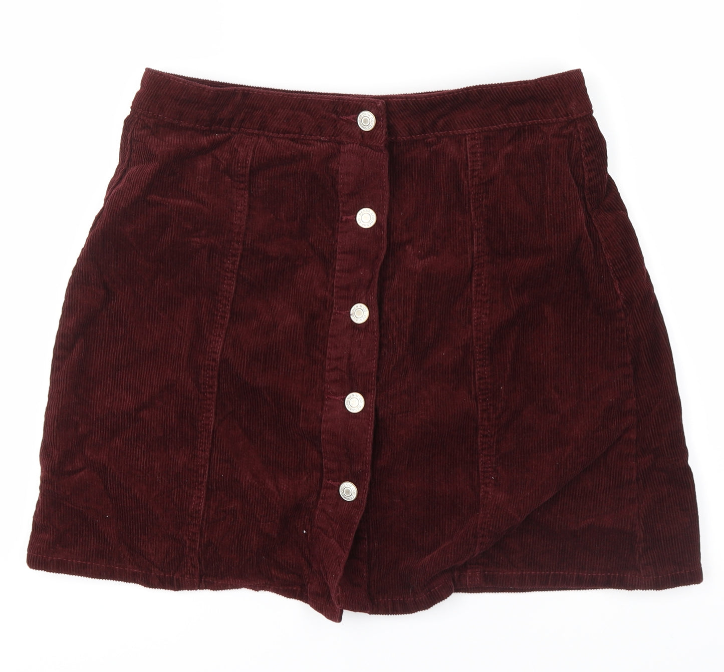 denim co  Womens Red  Corduroy Mini Skirt Size 12