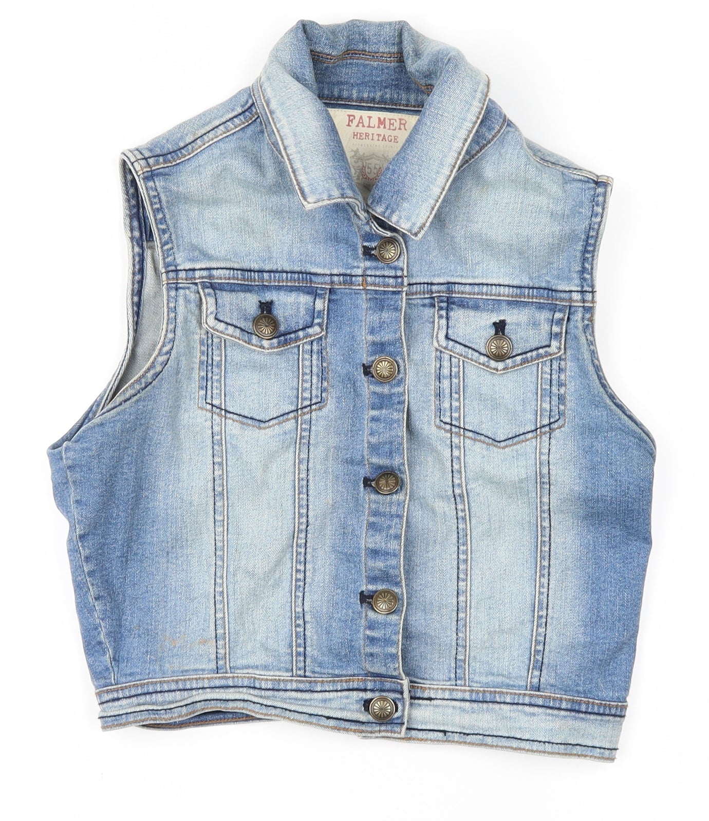 Falmer Heritage Womens Blue   Jacket Waistcoat Size 10