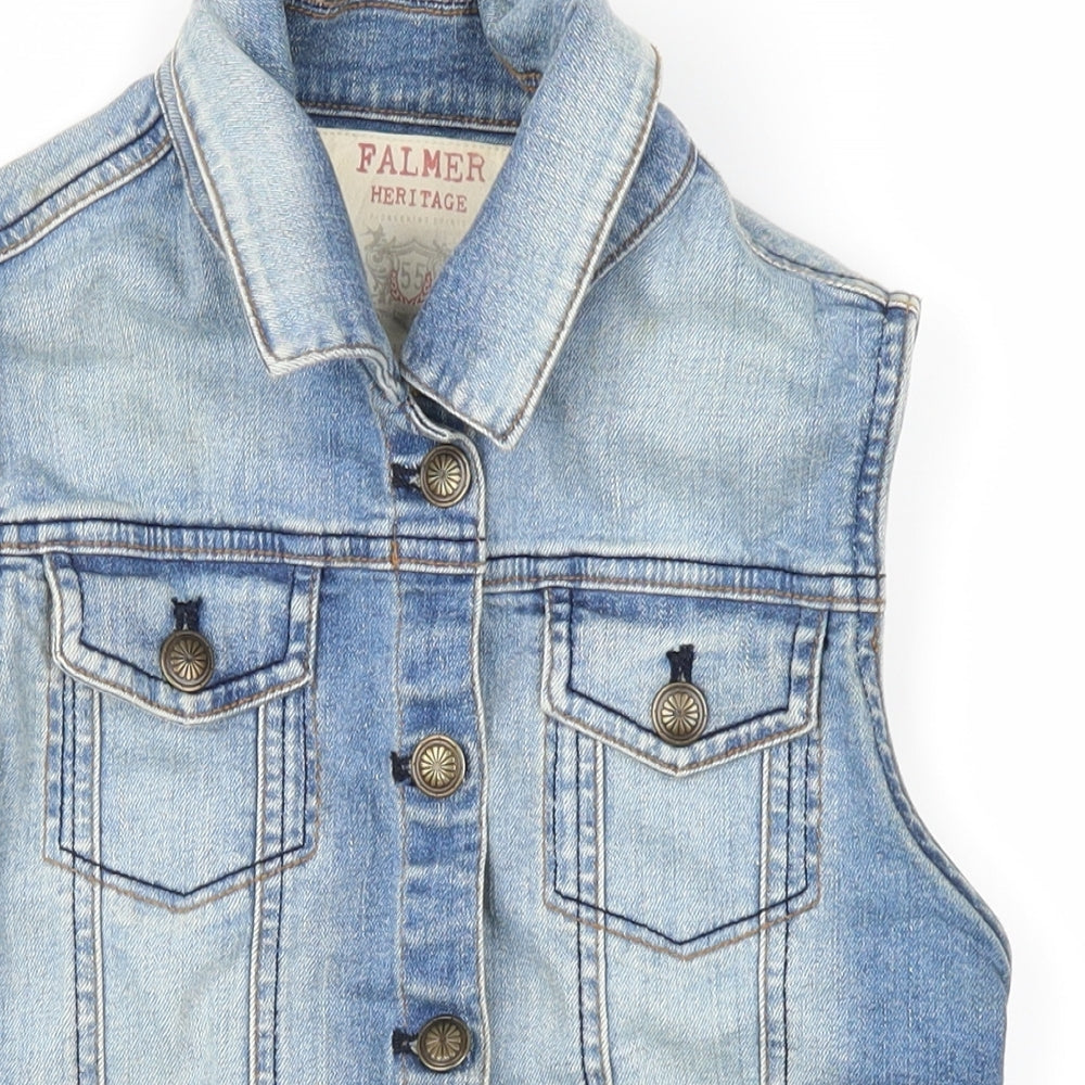 Falmer Heritage Womens Blue   Jacket Waistcoat Size 10