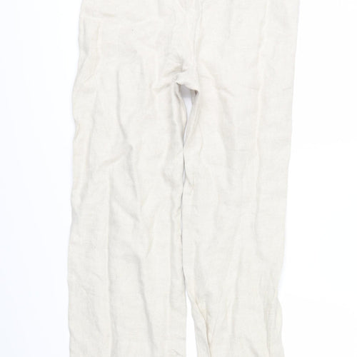 Laura Ashley Womens White   Trousers  Size 12 L30 in