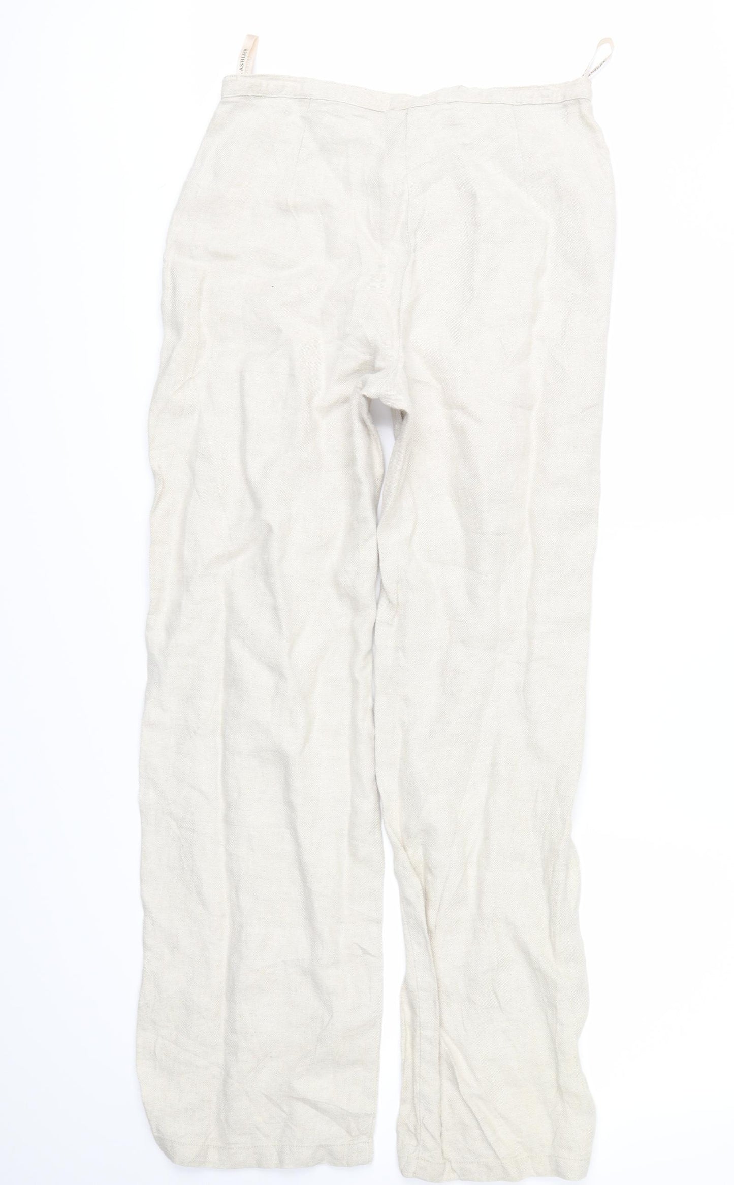 Laura Ashley Womens White   Trousers  Size 12 L30 in