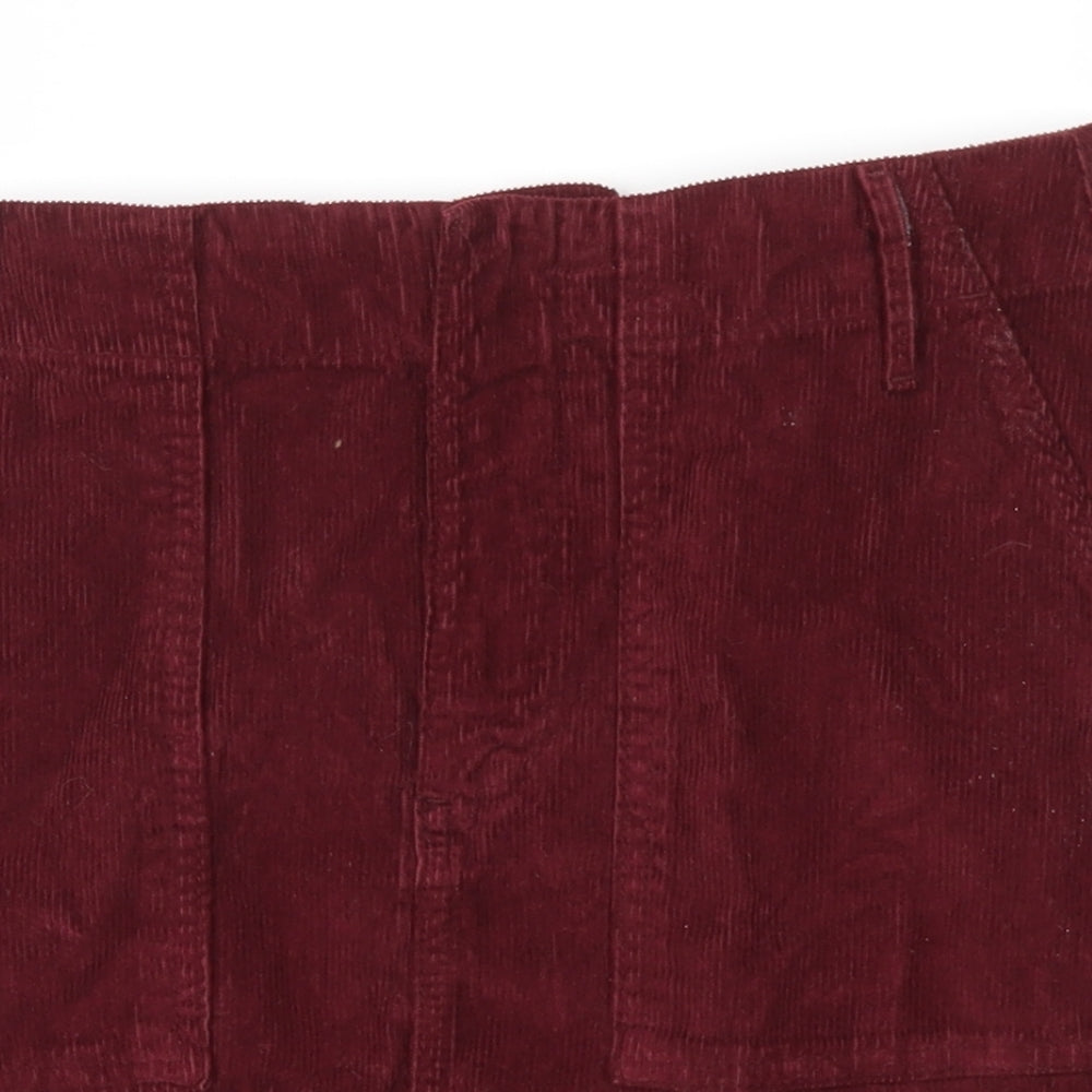 BDG Womens Red  Corduroy Mini Set Size S