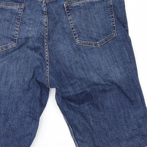 F&F Womens Blue  Denim Cargo Shorts Size 20