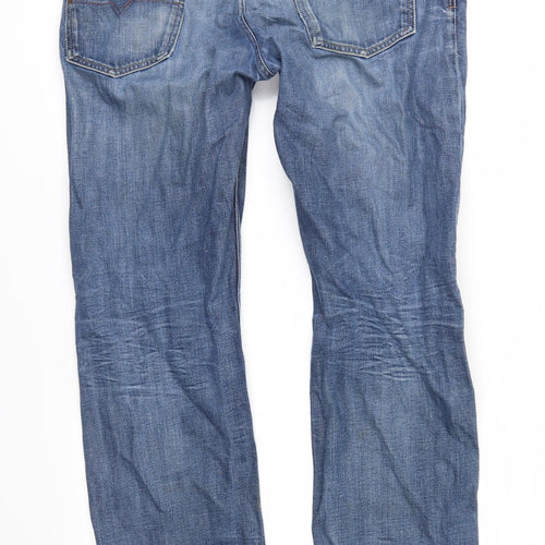 Diesel industry Mens Blue  Denim Straight Jeans Size 36 in L30 in