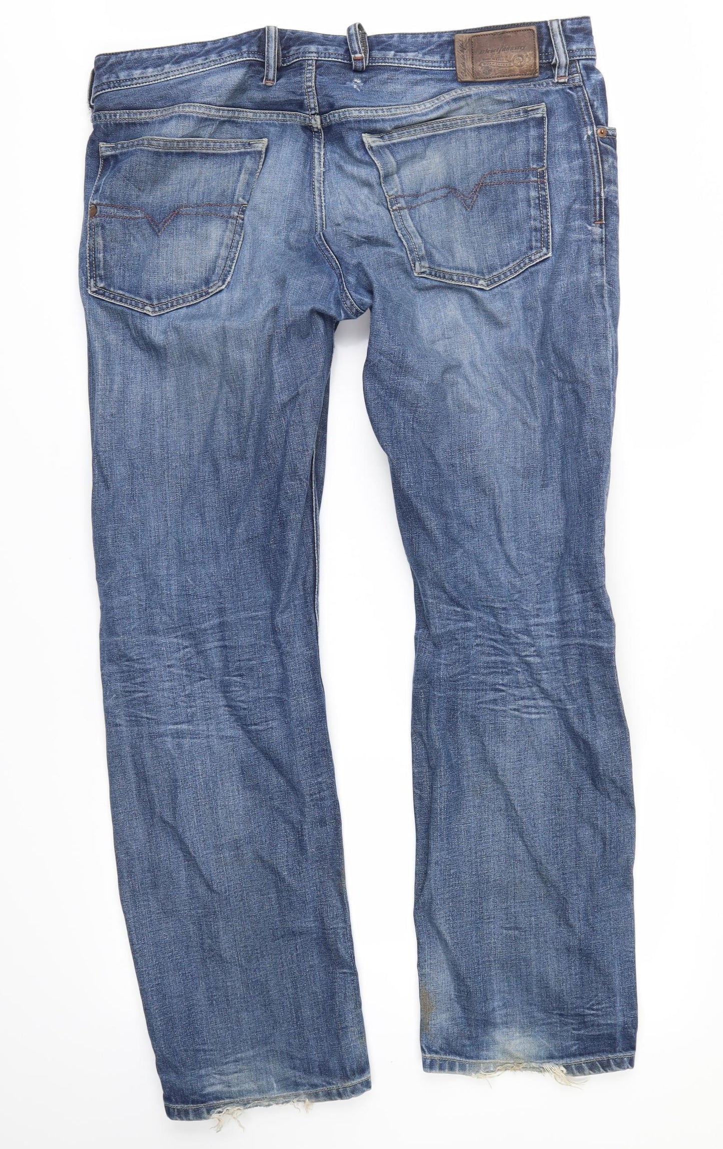 Diesel industry Mens Blue  Denim Straight Jeans Size 36 in L30 in