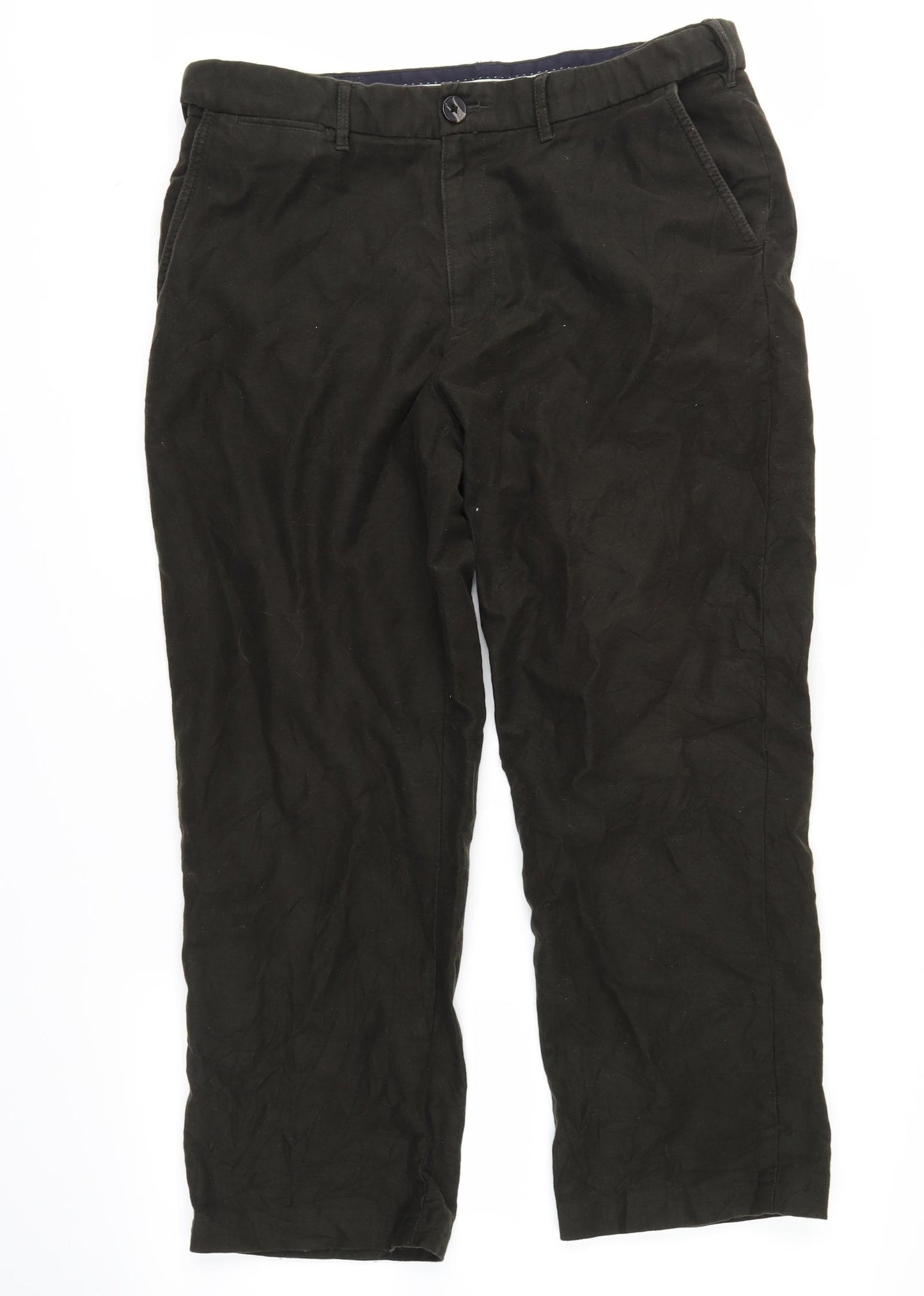 BHS Mens Green  Corduroy Trousers  Size 36 in L21 in