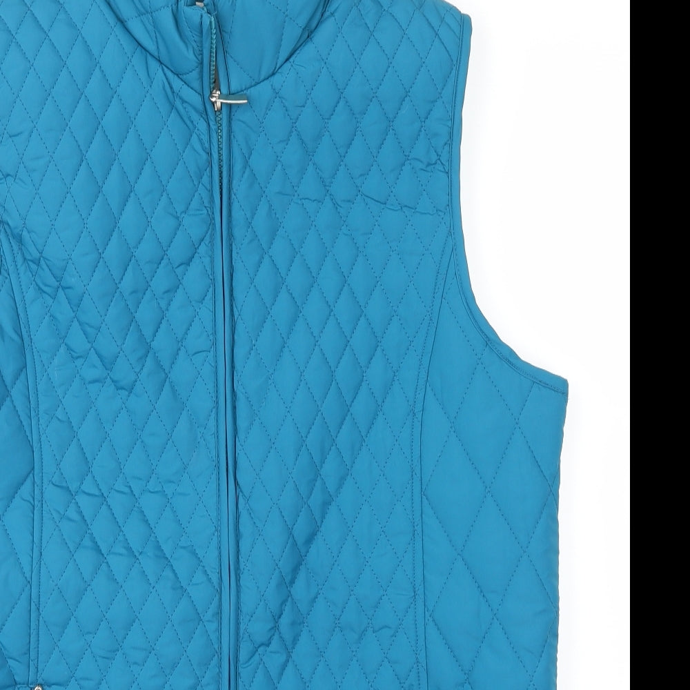 Autonomy Womens Blue Argyle/Diamond  Jacket Waistcoat Size 16