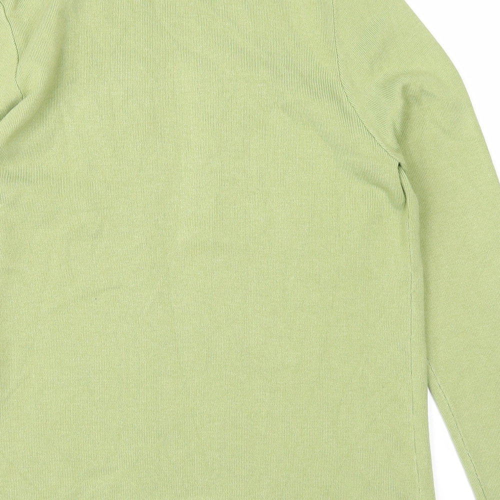Eastex Womens Green Floral  Cardigan Jumper Size 16