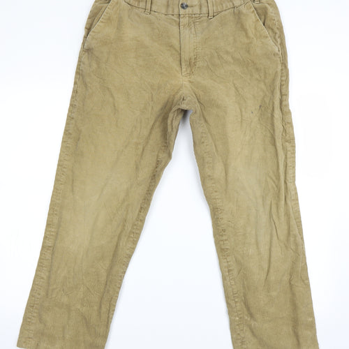 Marks and Spencer Womens Beige   Chino Trousers Size 36 L20.5 in