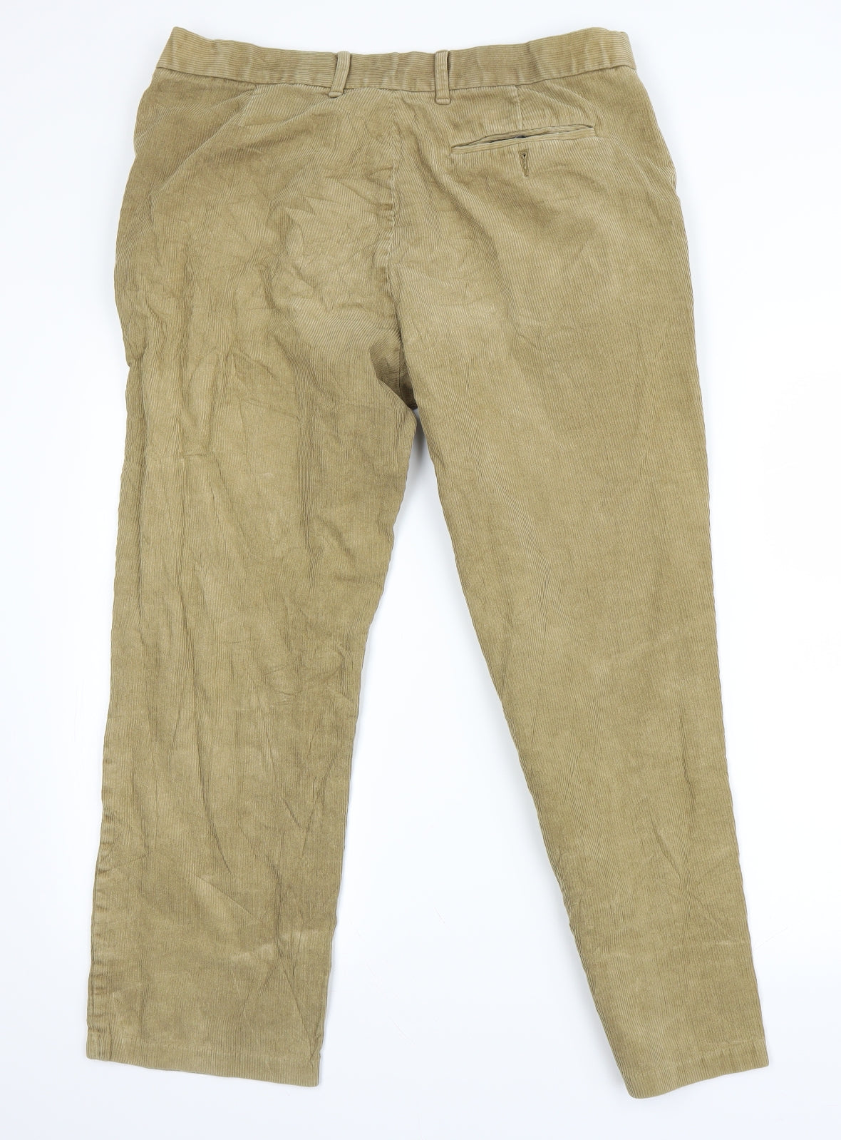 Marks and Spencer Womens Beige   Chino Trousers Size 36 L20.5 in