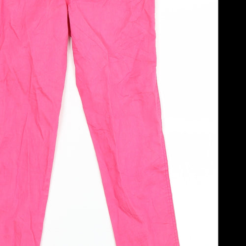 M&Co Womens Orange   Boyfriend Jeans Size 12 L28 in