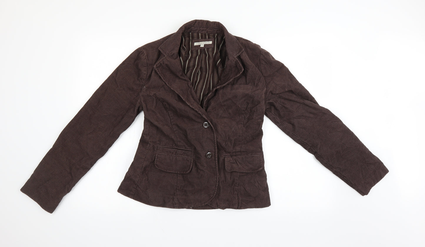 Laura Ashley Womens Brown   Overcoat Coat Size 12