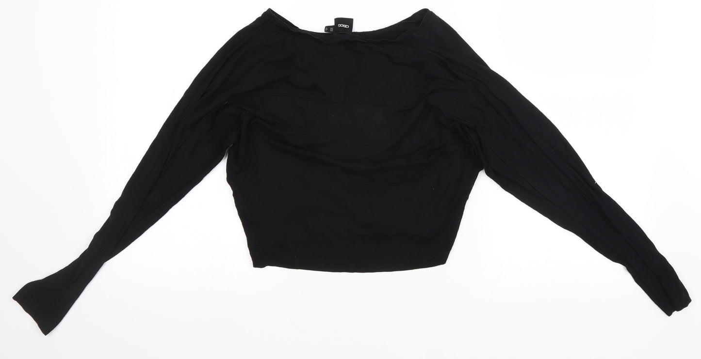 ASOS Womens Black   Basic T-Shirt Size 8