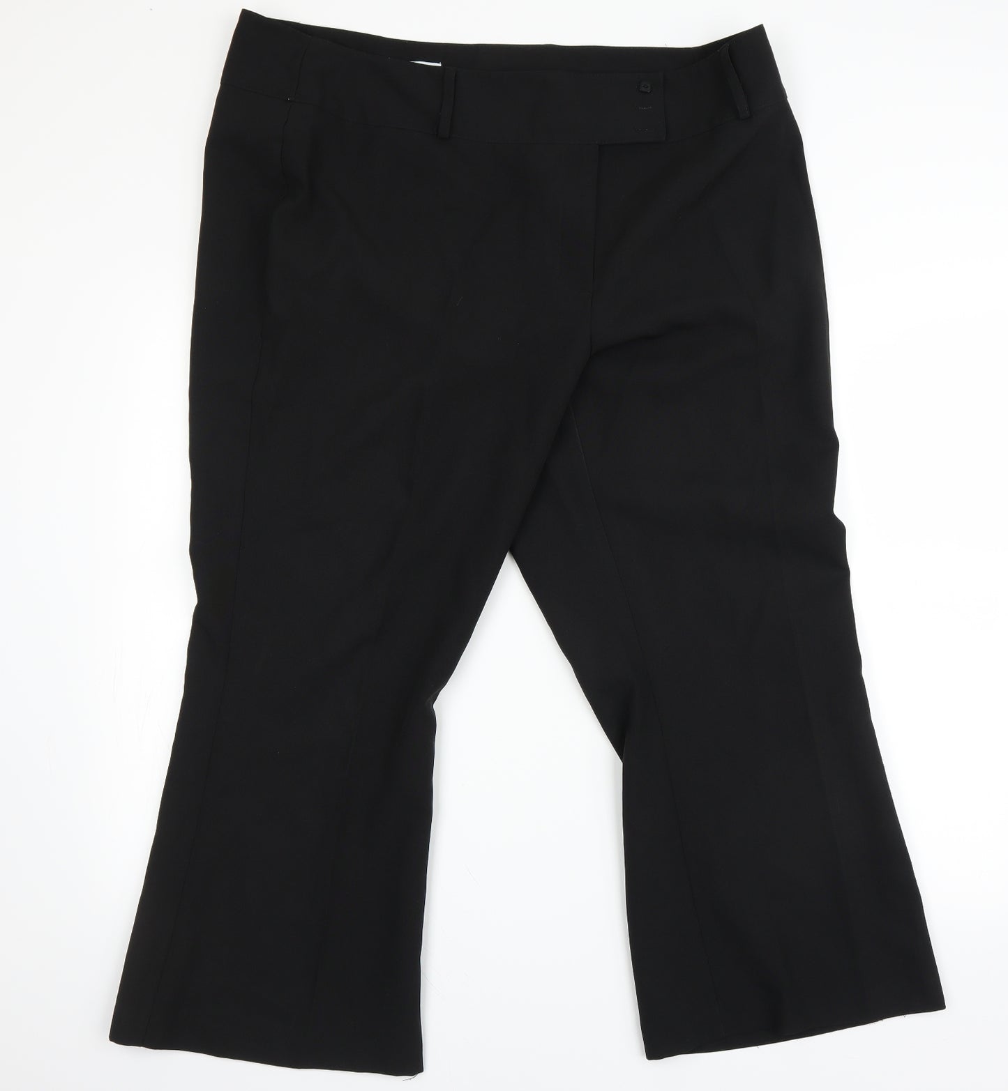 Matalan Womens Black Houndstooth  Trousers  Size 20 L22 in