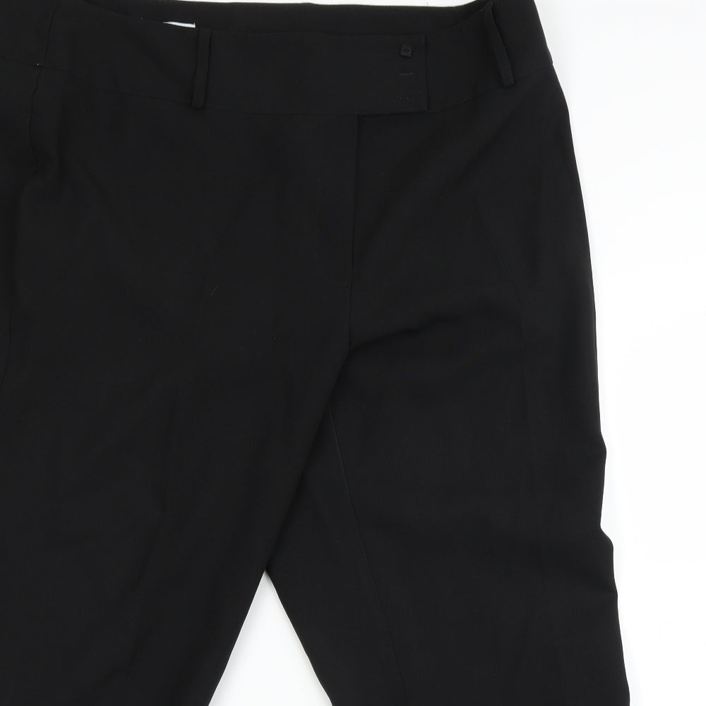 Matalan Womens Black Houndstooth  Trousers  Size 20 L22 in