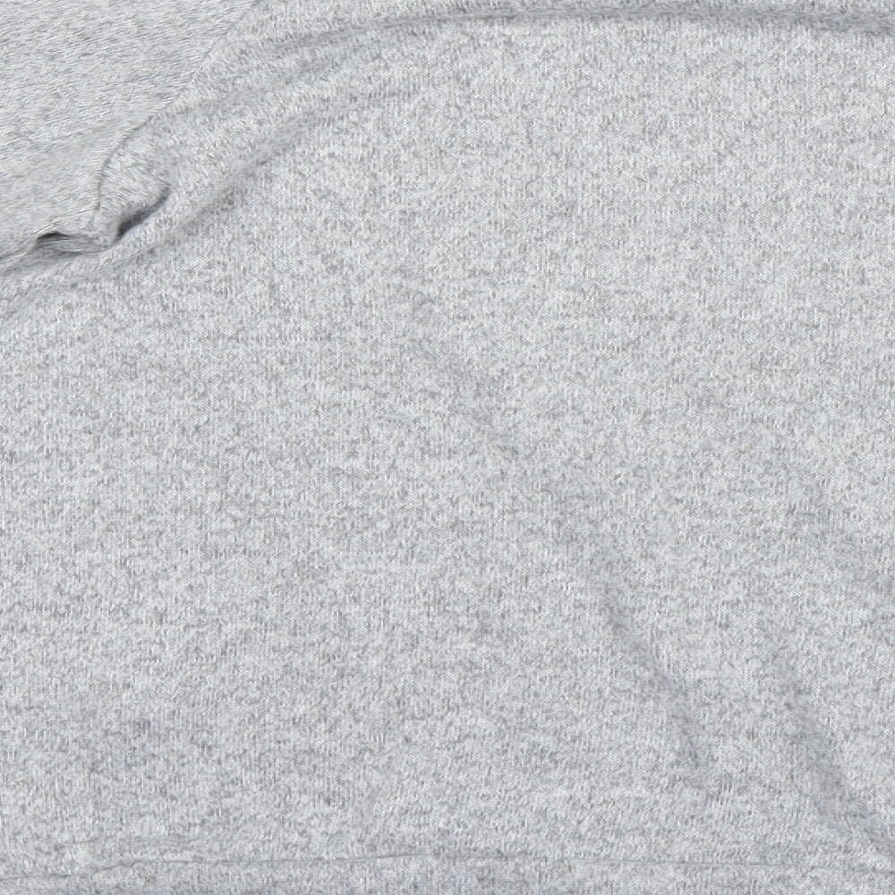 Preworn Girls Grey Houndstooth  Pullover Sweatshirt Size 10 Years  - unicorn