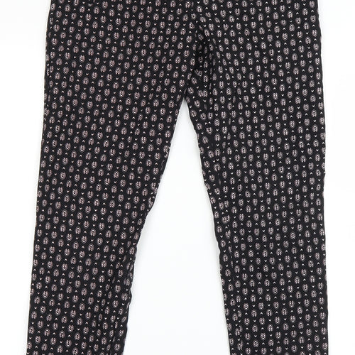 F&F Womens Black Polka Dot  Jegging Leggings Size 10 L20 in