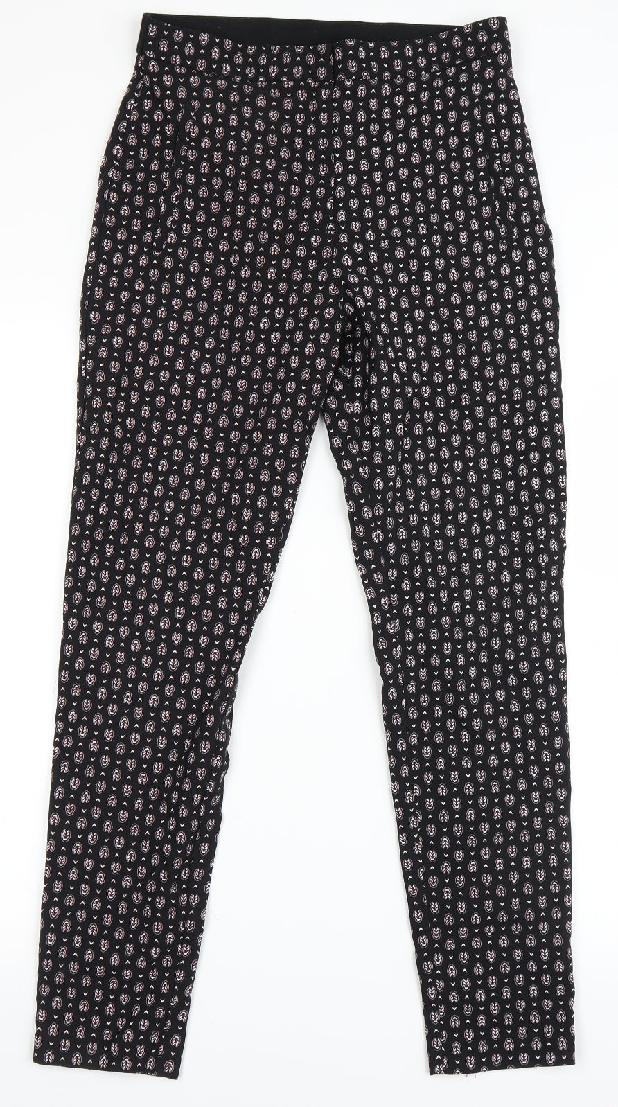 F&F Womens Black Polka Dot  Jegging Leggings Size 10 L20 in