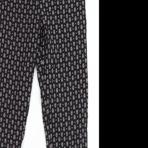 F&F Womens Black Polka Dot  Jegging Leggings Size 10 L20 in