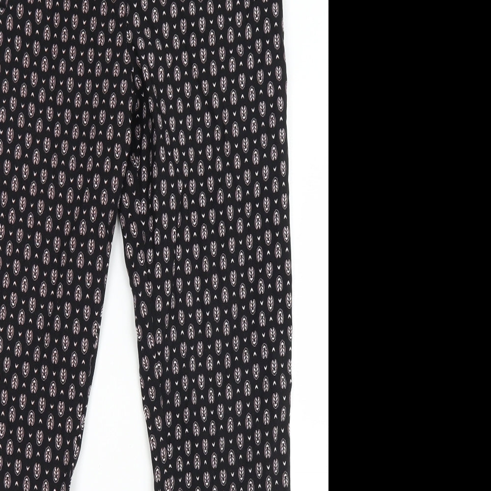 F&F Womens Black Polka Dot  Jegging Leggings Size 10 L20 in