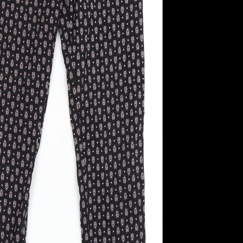 F&F Womens Black Polka Dot  Jegging Leggings Size 10 L20 in