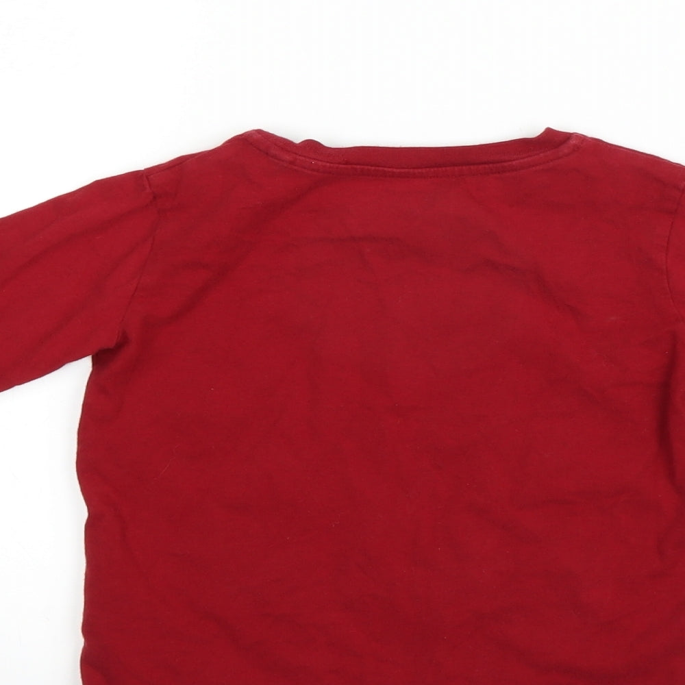 Preworn Boys Red   Basic T-Shirt Size 3-4 Years  - Harry potter