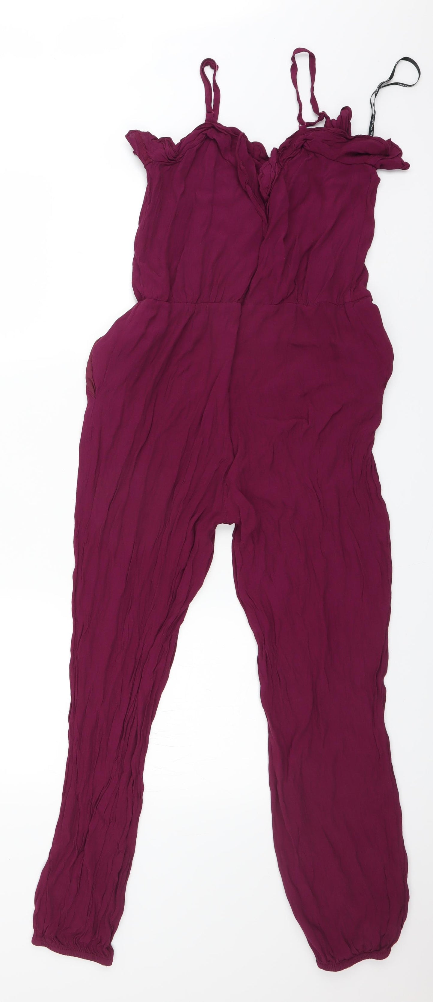 Warehouse Womens Purple   Jumpsuit One-Piece Size 12