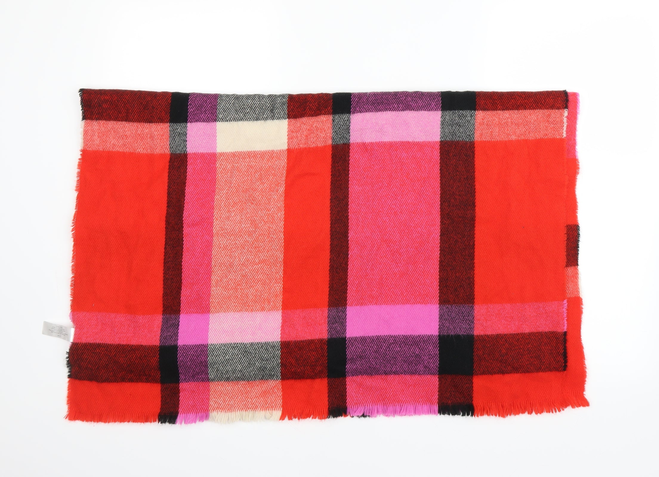 Primark Womens Red Check Shawl/Wrap β Preworn