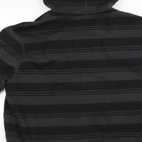 Peacocks Mens Grey Striped  Full Zip Hoodie Size XL