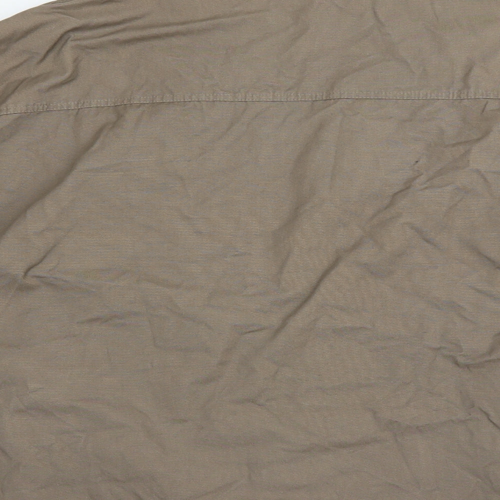 QI FENG Mens Brown   Overcoat Coat Size 3XL