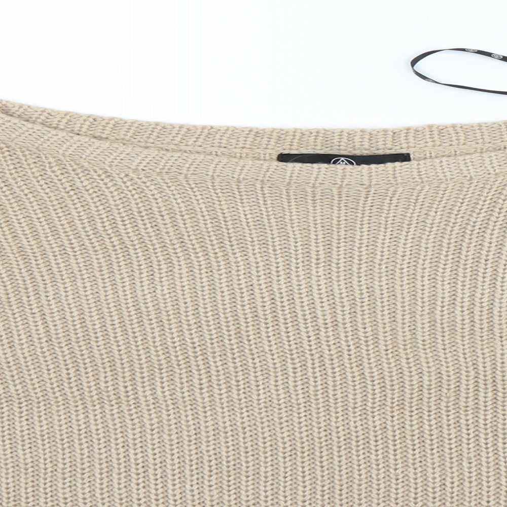 Missguided Womens Beige   Pullover Jumper Size 8