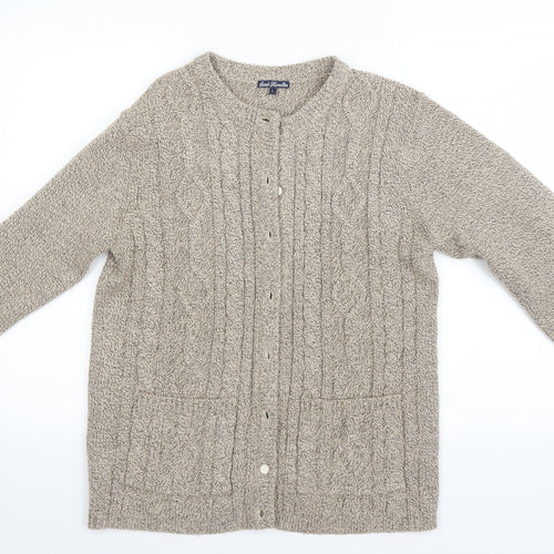 Sarah Hamilton Womens Beige   Cardigan Jumper Size 14