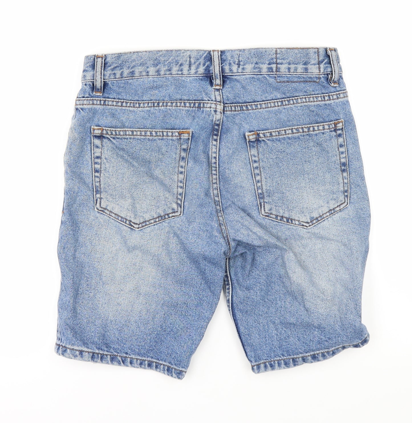 Topman Mens Blue  Denim Chino Shorts Size 30