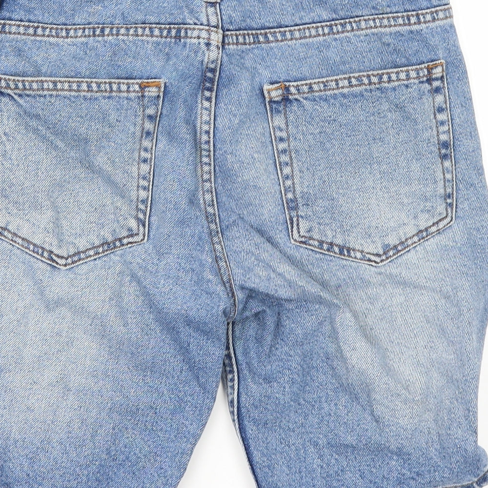 Topman Mens Blue  Denim Chino Shorts Size 30