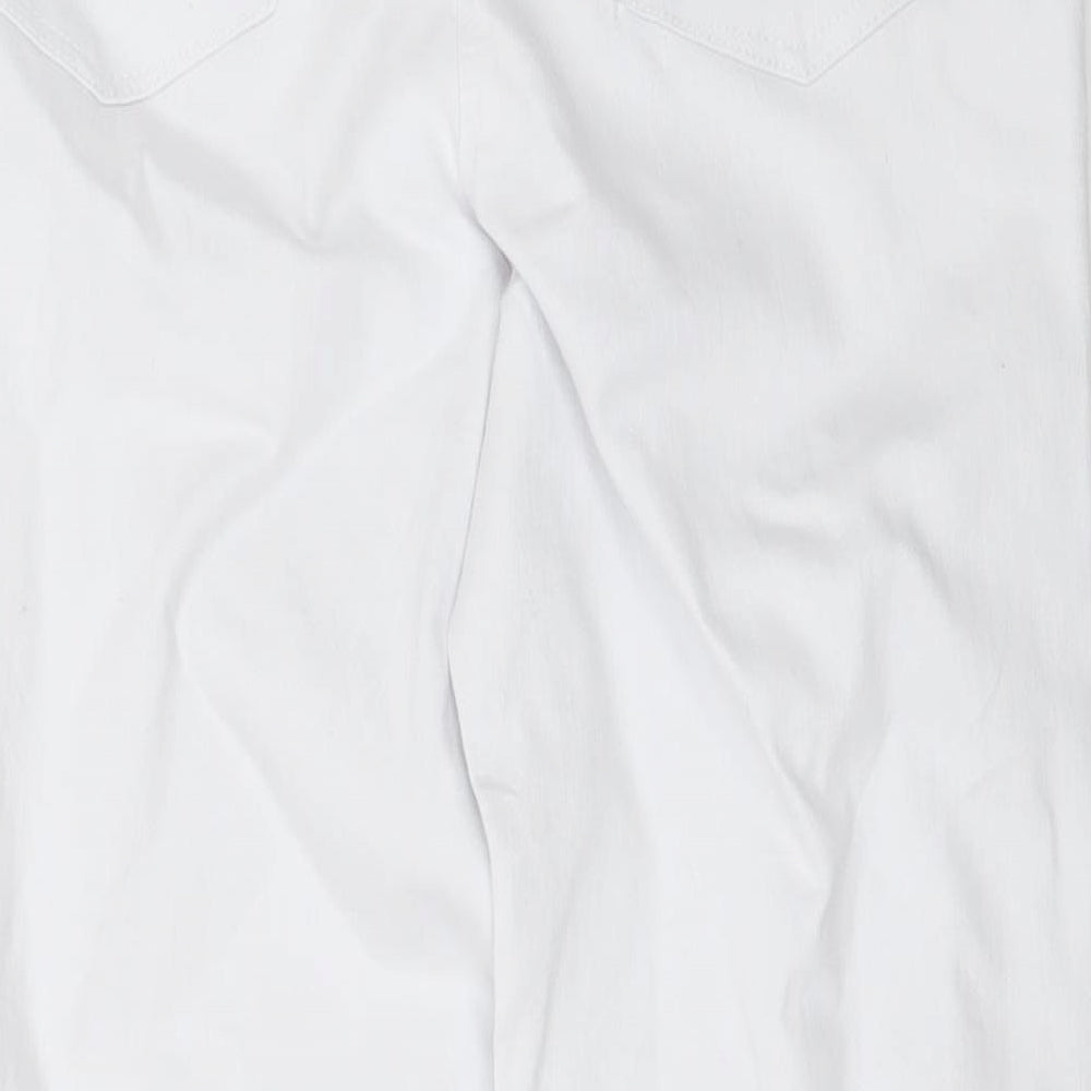 George Womens White   Straight Jeans Size 12 L25 in