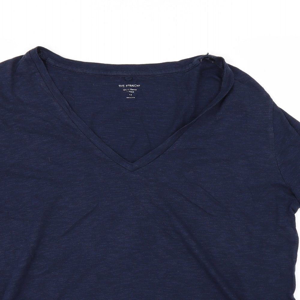 Marks and Spencer Womens Blue   Basic T-Shirt Size 14