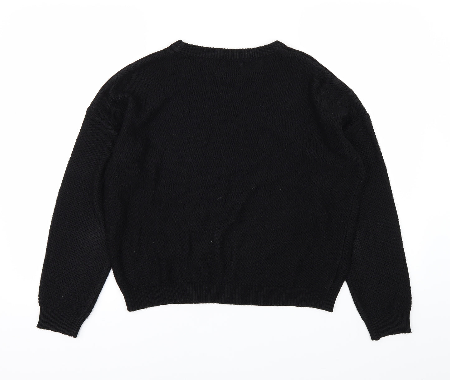 Brave Soul Womens Black   Pullover Jumper Size 8