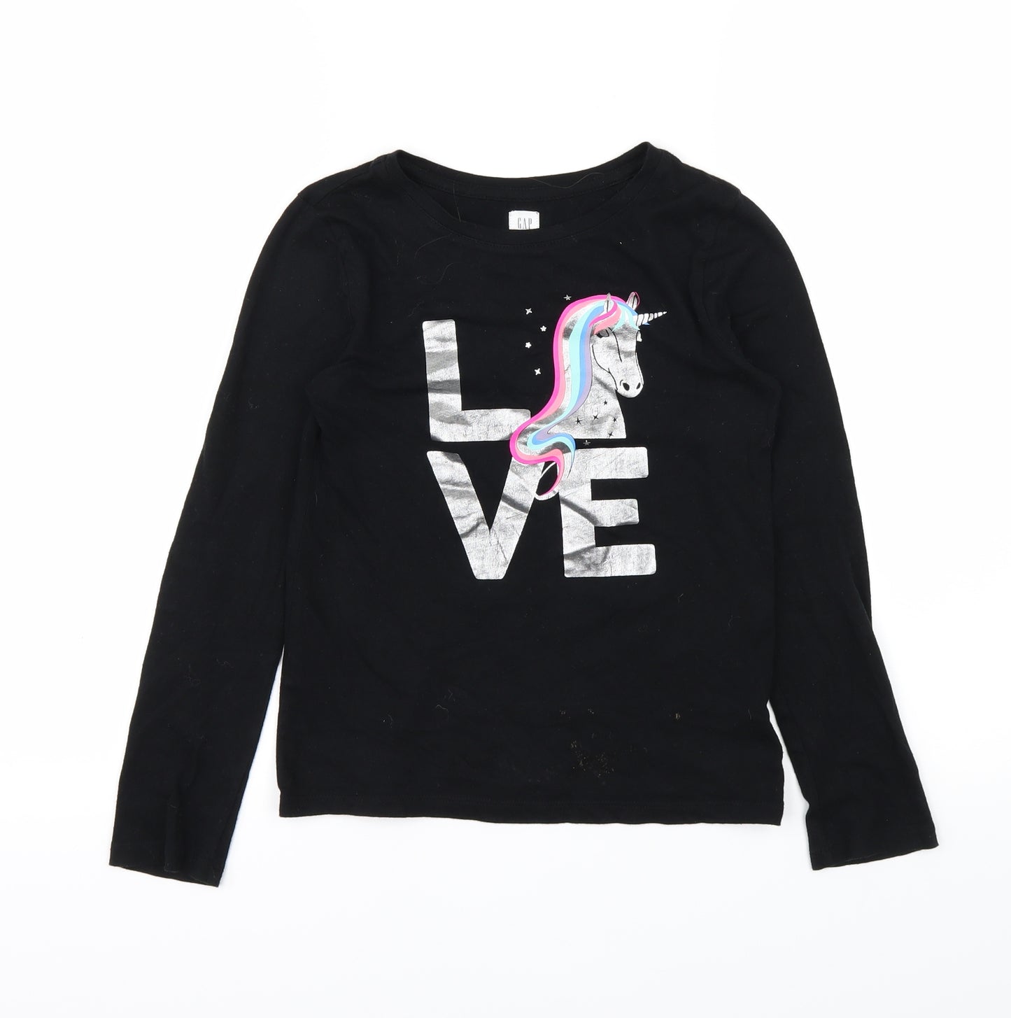 Gap Girls Black   Basic T-Shirt Size M