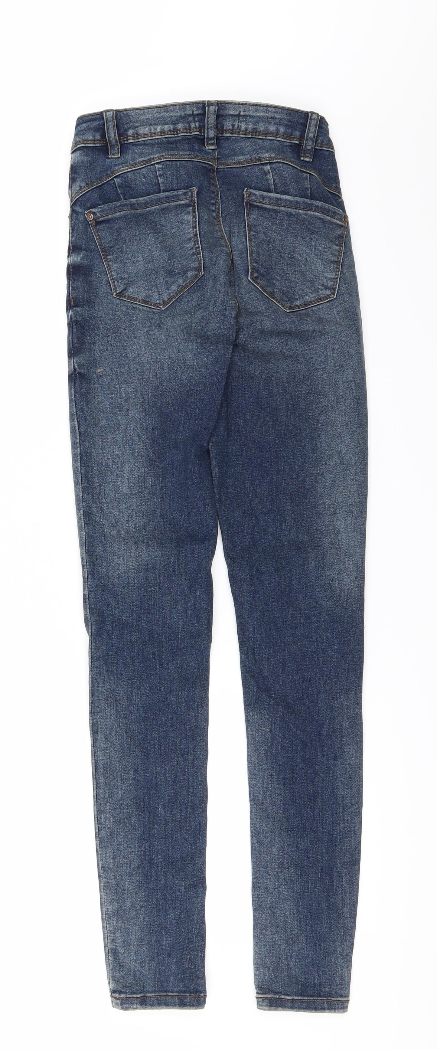 DenimCo Womens Blue  Denim Skinny Jeans Size 6 L29 in