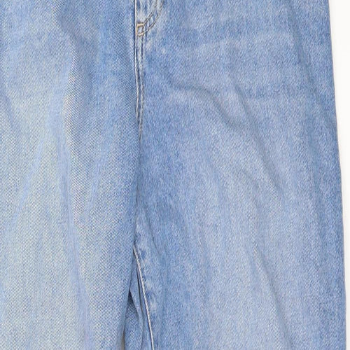 Marks and Spencer Womens Blue  Denim Straight Jeans Size 10 L26 in