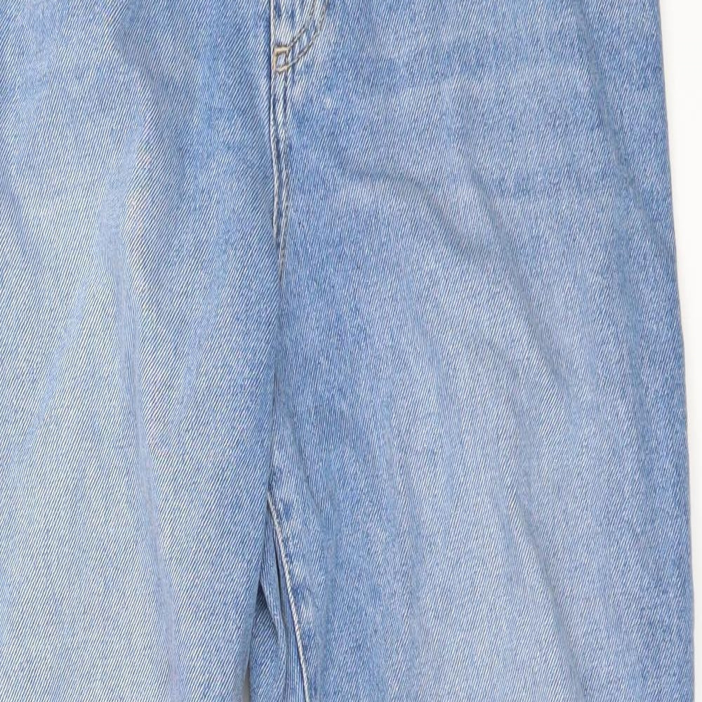 Marks and Spencer Womens Blue  Denim Straight Jeans Size 10 L26 in