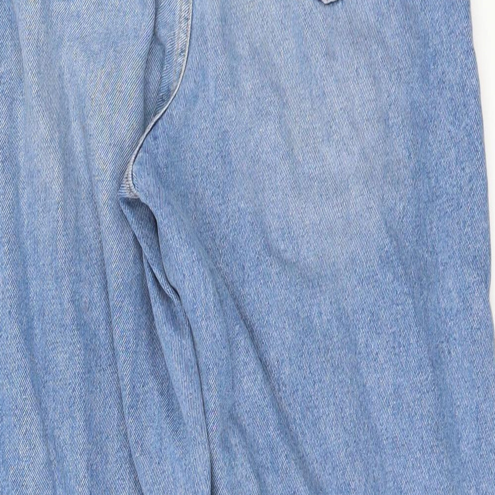 Marks and Spencer Womens Blue  Denim Straight Jeans Size 10 L26 in