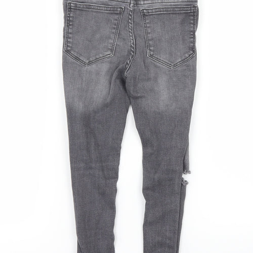NEXT Girls Grey  Denim Skinny Jeans Size 6 Years