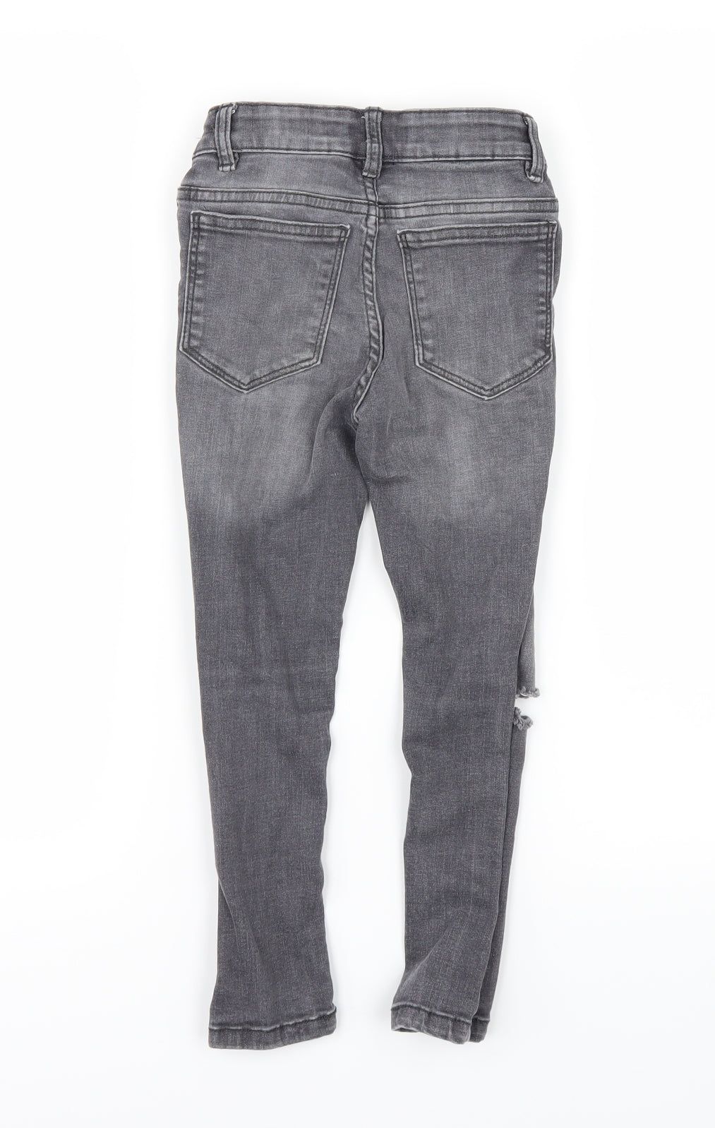 NEXT Girls Grey  Denim Skinny Jeans Size 6 Years